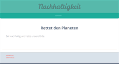 Desktop Screenshot of nachhaltigkeit.org