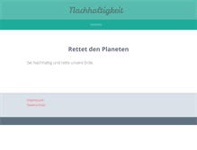 Tablet Screenshot of nachhaltigkeit.org
